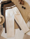 Women's High-Waisted Wide Leg Office Trousers