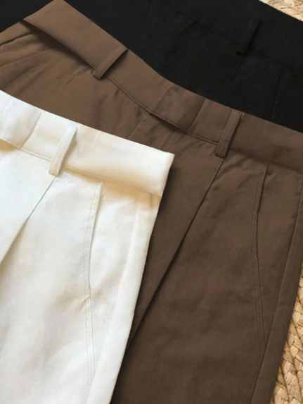 Women's High-Waisted Wide Leg Office Trousers