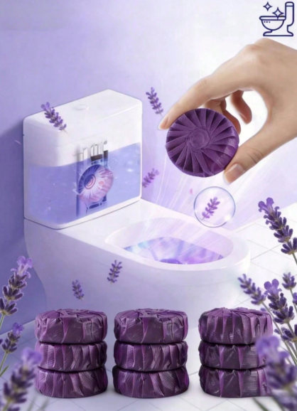 Automatic Toilet Cleaning Tablets (Lavender Scent)