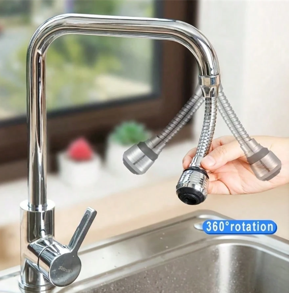 360° Rotating Faucet Extender with Water Saving Spray