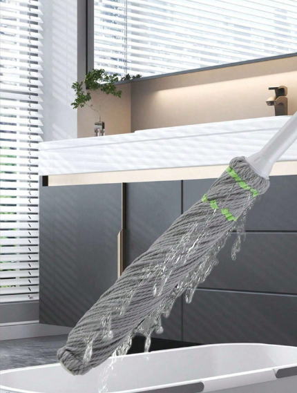 Self-Wringing Twist Mop with Hands-Free Spin Dry