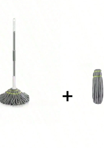 Self-Wringing Twist Mop with Hands-Free Spin Dry