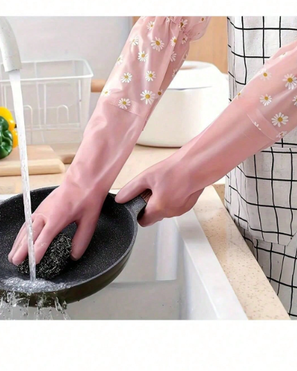 Long Sleeve Waterproof Cleaning Gloves
