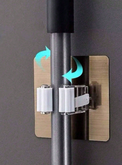 Heavy-Duty Wall Mounted Mop & Broom Holder