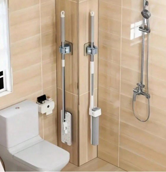 Heavy-Duty Wall Mounted Mop & Broom Holder