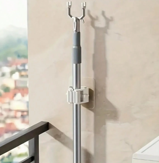 Heavy-Duty Wall Mounted Mop & Broom Holder