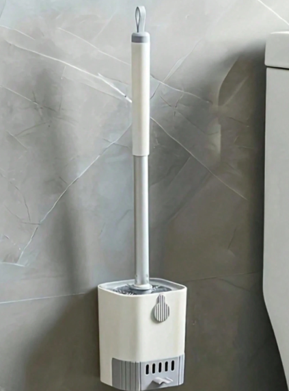 Wall-Mounted Toilet Brush & Holder Set