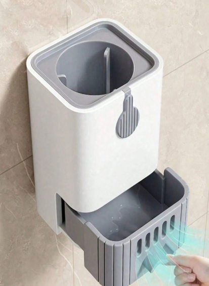 Wall-Mounted Toilet Brush & Holder Set