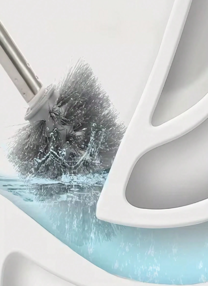 Wall-Mounted Toilet Brush & Holder Set