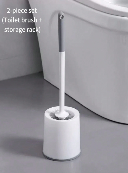 Wall-Mounted Toilet Brush & Holder Set