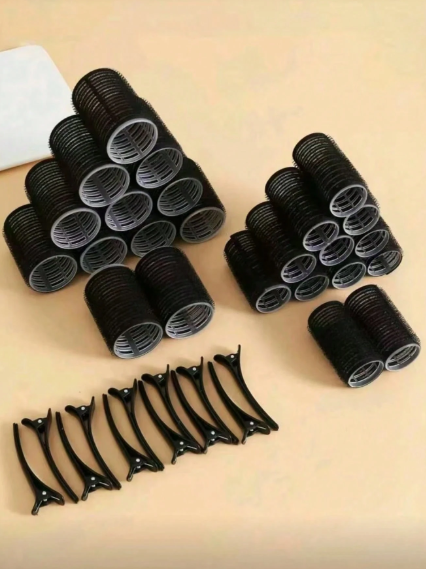 24-Piece Self-Grip Hair Roller Curling Set