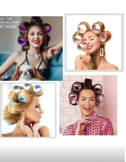24-Piece Self-Grip Hair Roller Curling Set