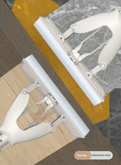 Self-Wringing Sponge Roller Mop