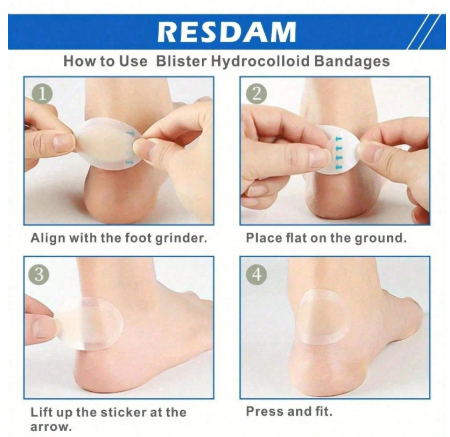Hydrogel Anti-Blister Heel & Foot Protection Pads