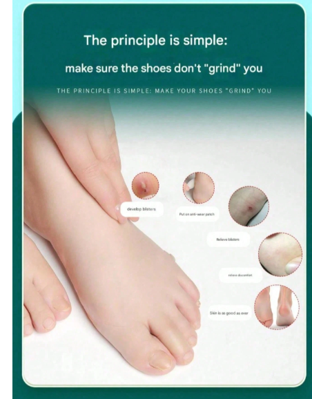 Hydrogel Anti-Blister Heel & Foot Protection Pads