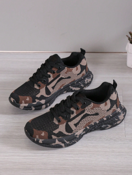 Women's Lightweight Camouflage Running Sneakers