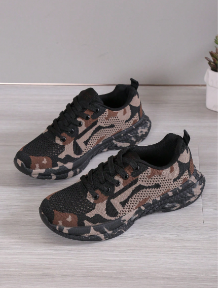 Women's Lightweight Camouflage Running Sneakers
