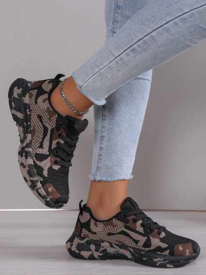 Women's Lightweight Camouflage Running Sneakers