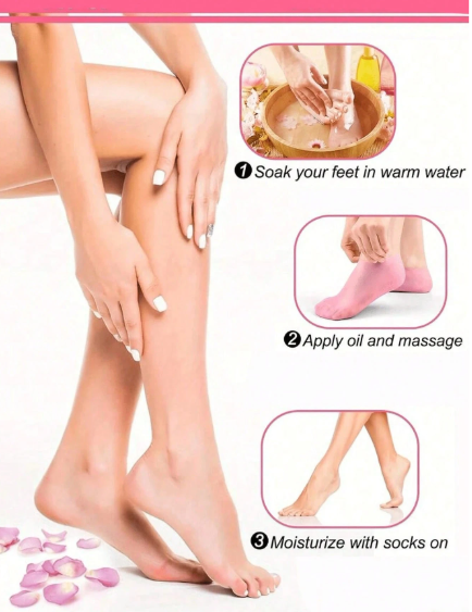 Silicone Gel Moisturizing Heel Socks