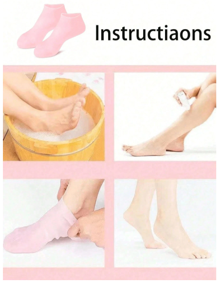 Silicone Gel Moisturizing Heel Socks